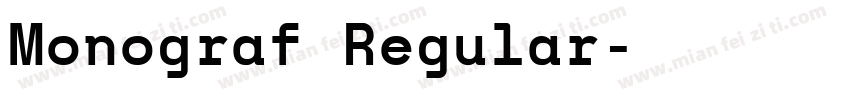 Monograf Regular字体转换